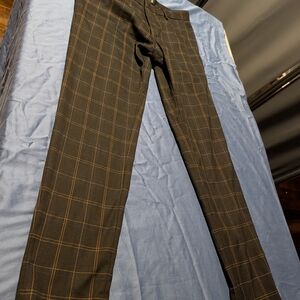 ASOS Men's Brown Plaid Dress Pants 30x30